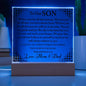 To Our Son | Printed Square Acrylic Plaque