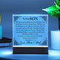 To Our Son | Printed Square Acrylic Plaque
