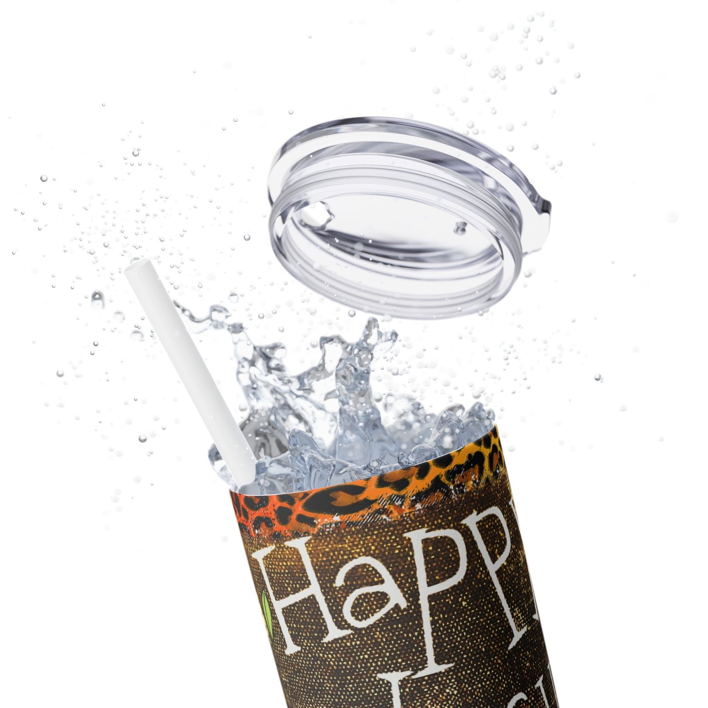 Thanksgiving | Skinny Tumbler with Straw, 20oz