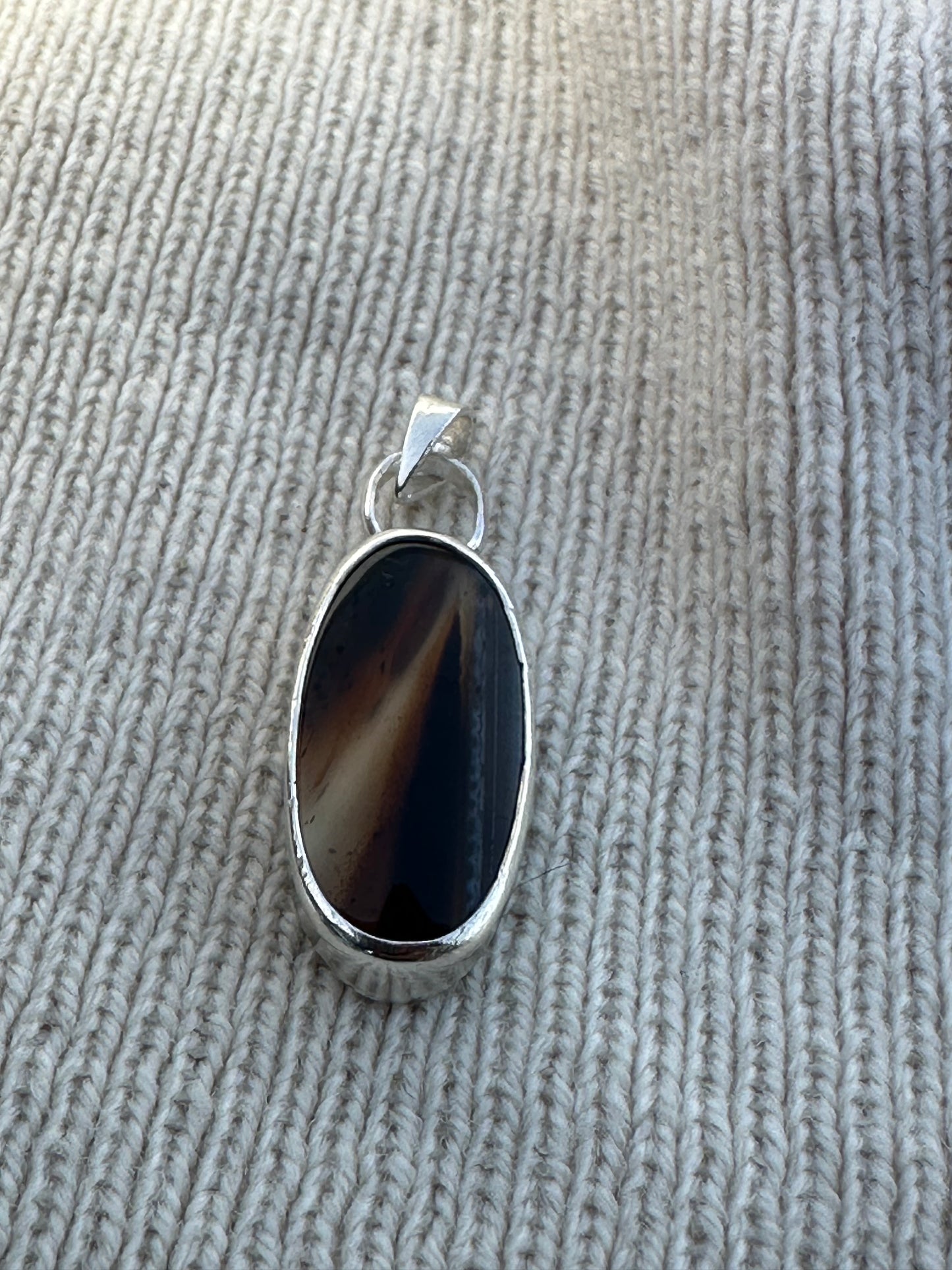 Multi-colored Yellowstone River Agate Pendant