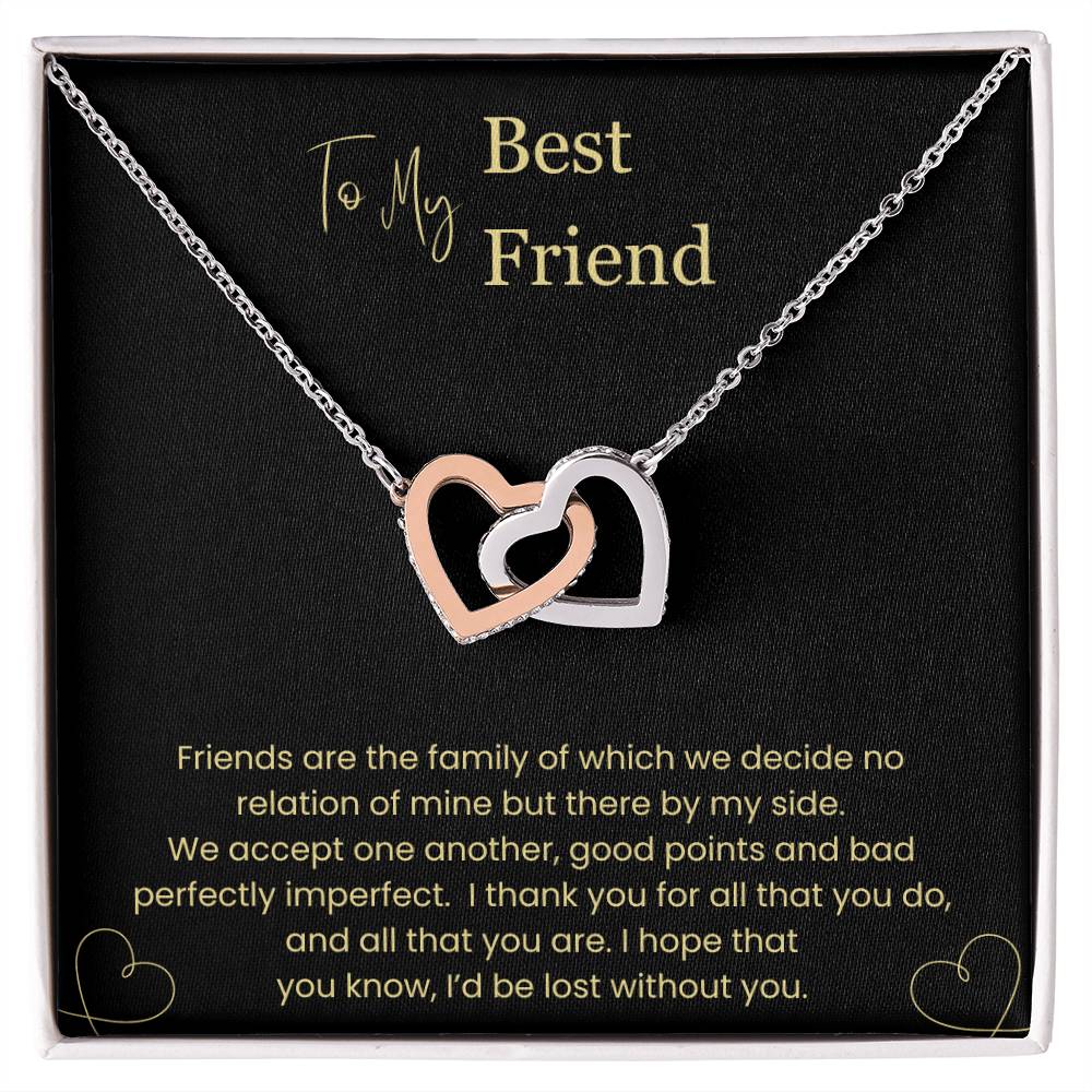 To My Best Friend | Interlocking Hearts Necklace | BY