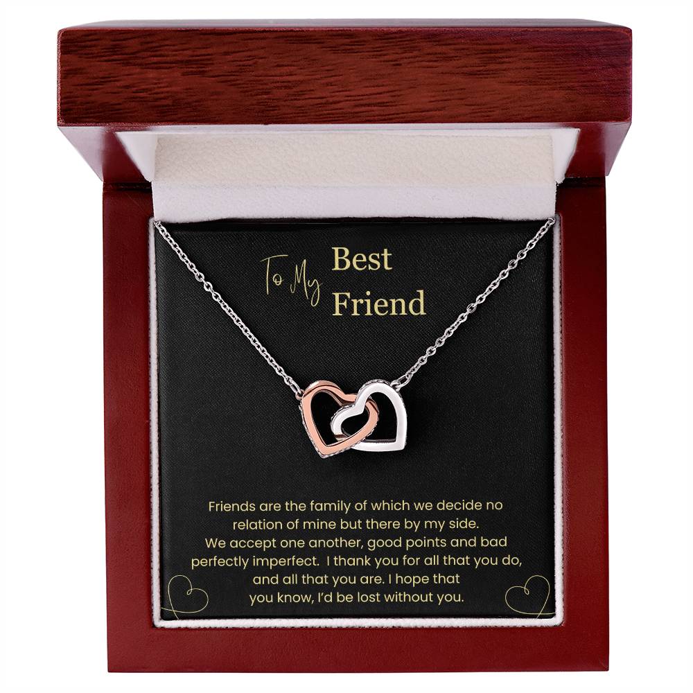 To My Best Friend | Interlocking Hearts Necklace | BY