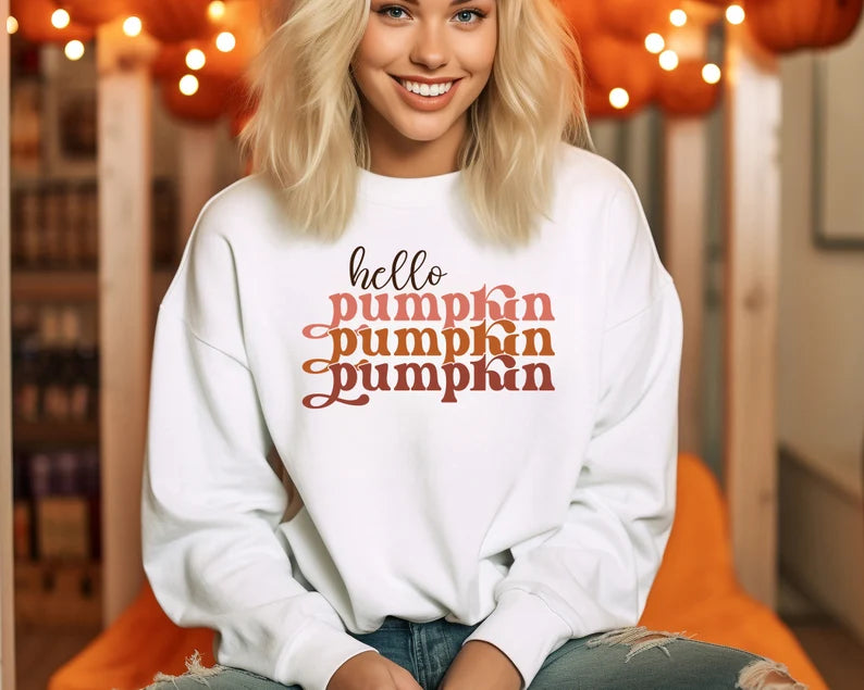 Hello Pumpkin | Unisex Heavy Blend™ Crewneck Sweatshirt