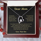 To My Loving Mom, from Son | Forever Love Necklace | BG