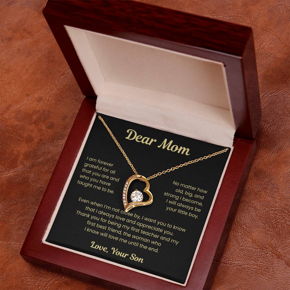 To My Loving Mom, from Son | Forever Love Necklace | BG