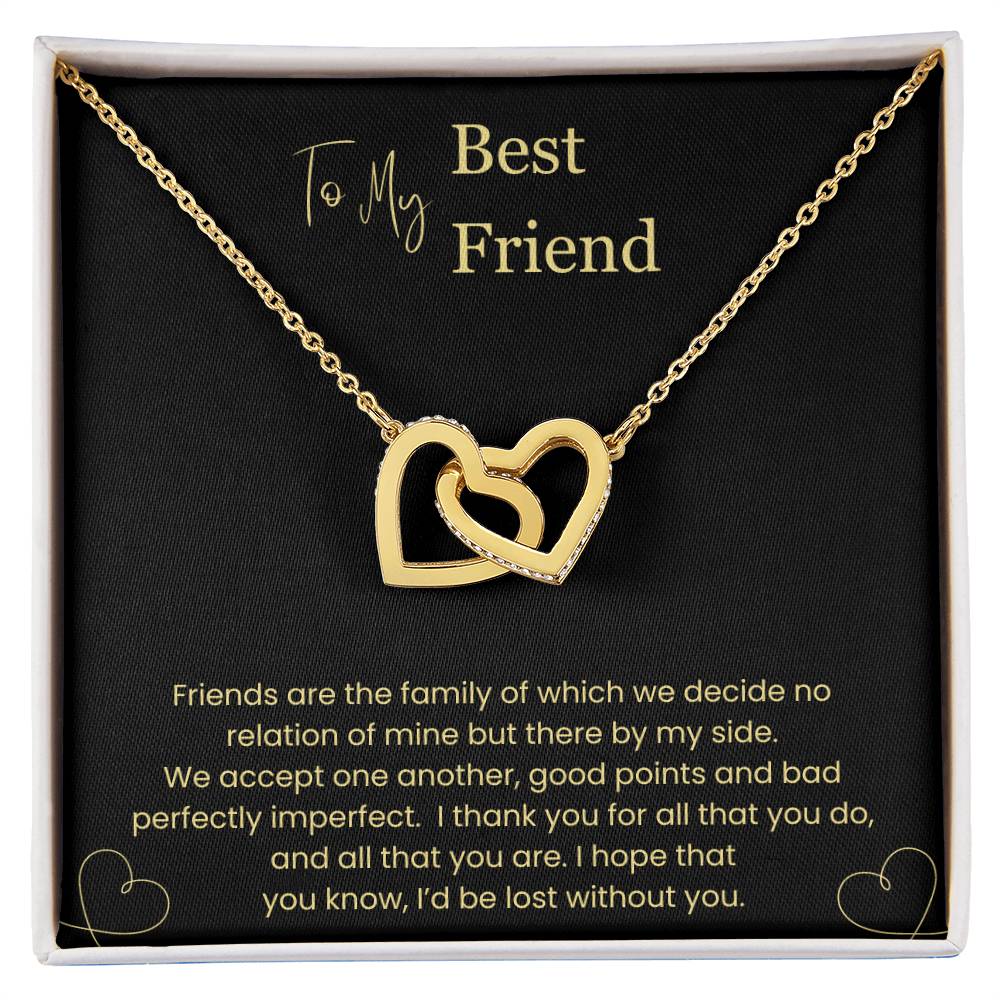 To My Best Friend | Interlocking Hearts Necklace | BY