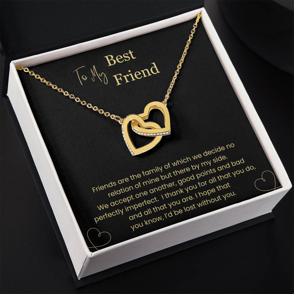 To My Best Friend | Interlocking Hearts Necklace | BY