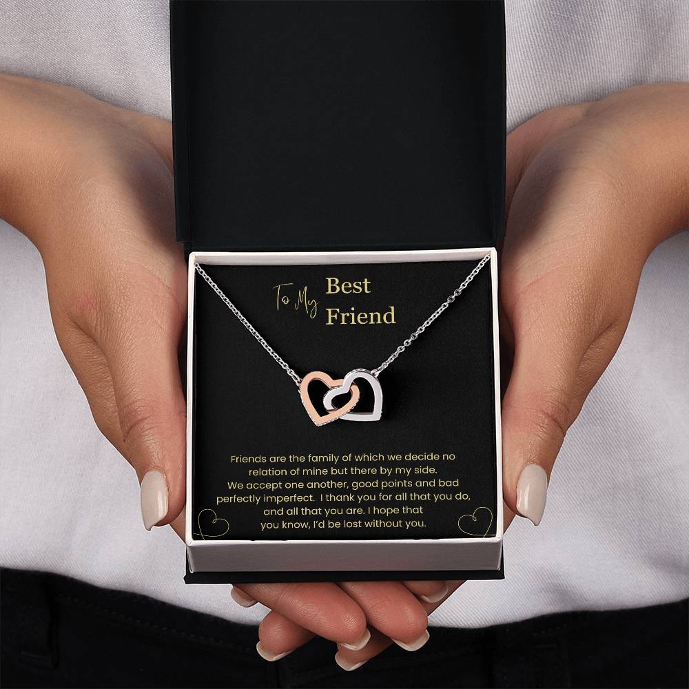 To My Best Friend | Interlocking Hearts Necklace | BY