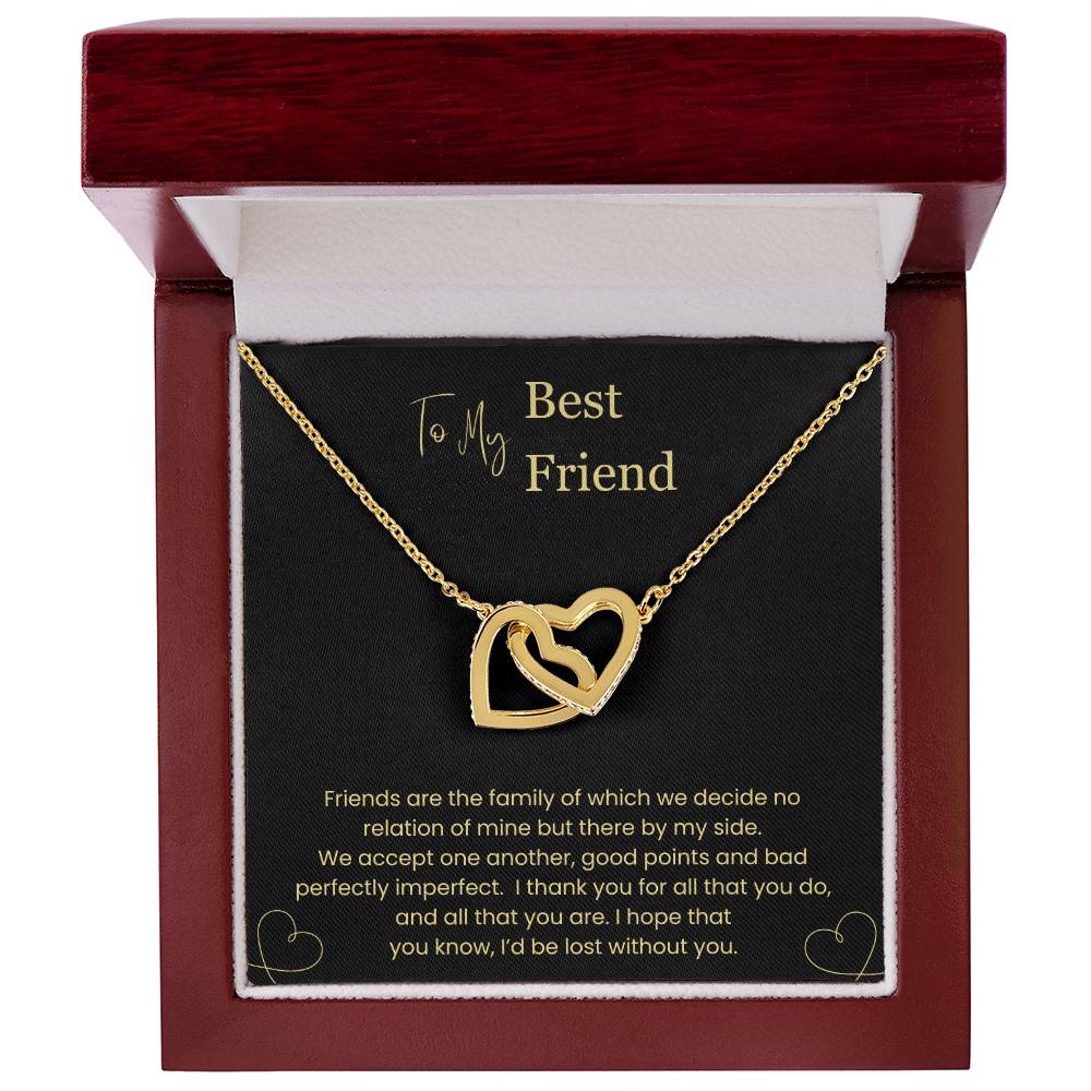 To My Best Friend | Interlocking Hearts Necklace | BY