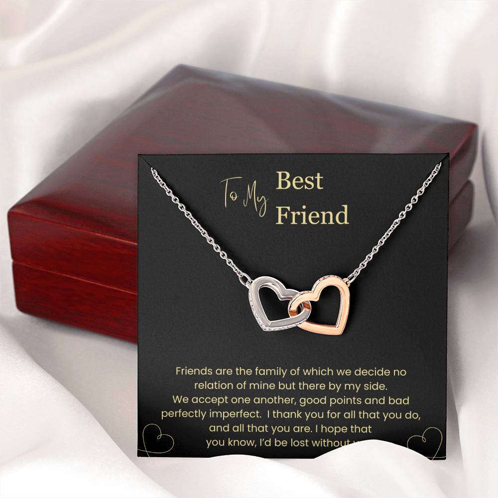 To My Best Friend | Interlocking Hearts Necklace | BY