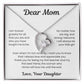 To My Loving Mom, from Daughter| Forever Love Necklace | WB