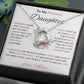 To My Precious Daughter, Love Mom | Forever Love Necklace