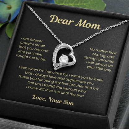 To My Loving Mom, from Son | Forever Love Necklace | BG