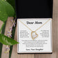 To My Loving Mom, from Daughter| Forever Love Necklace | WB