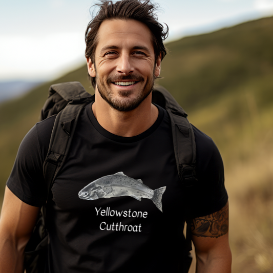 Native Yellowstone Cutthroat Fish | V. Slack Art | Unisex Softstyle T-Shirt