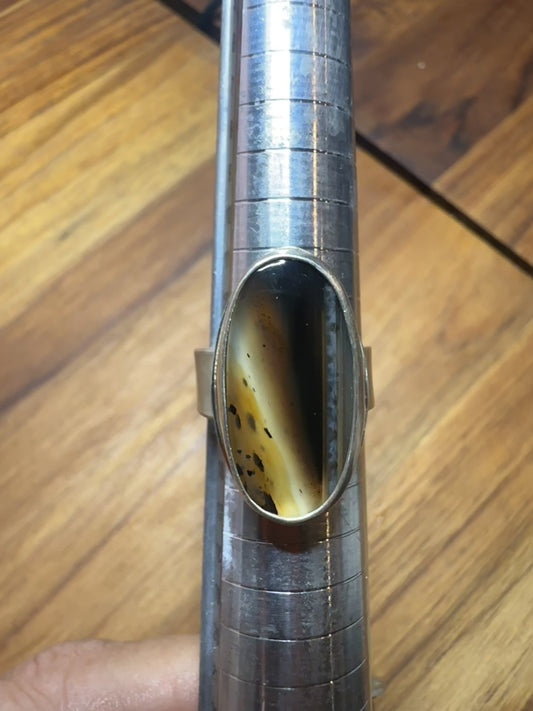 Yellowstone River Agate cabochon, size 7